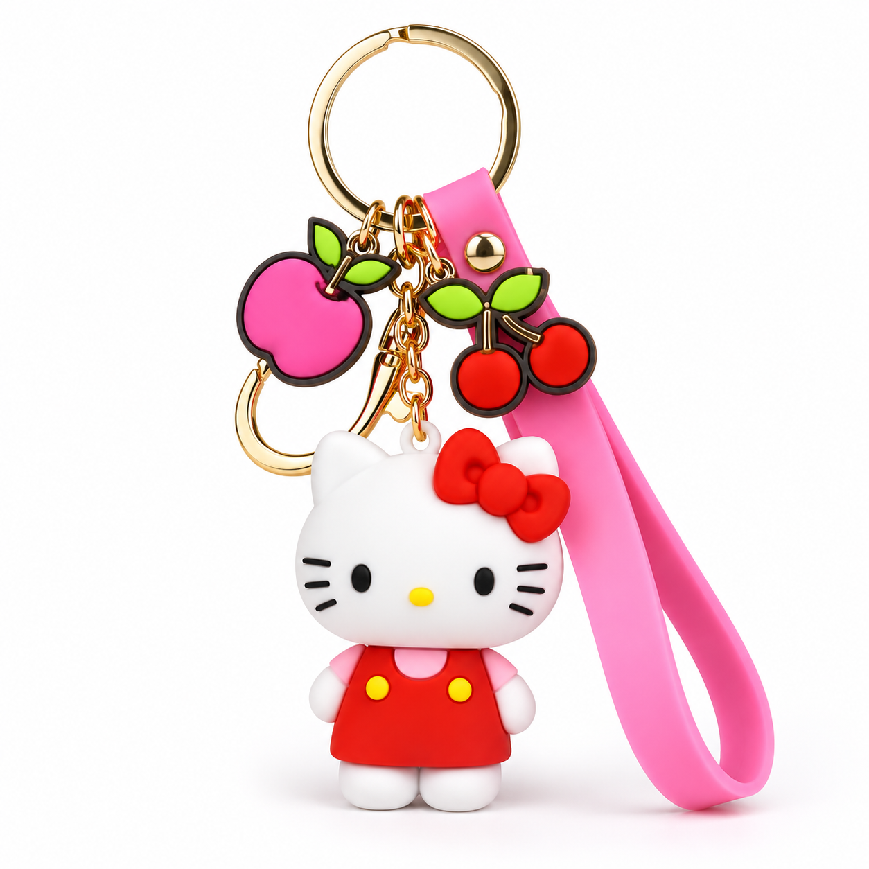 Hello Kitty Kawaii Charm Keychain Set – Sweet Friends Collection