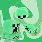 Minecraft Creeper Coin Bank Plush – Secret Savings Plush
