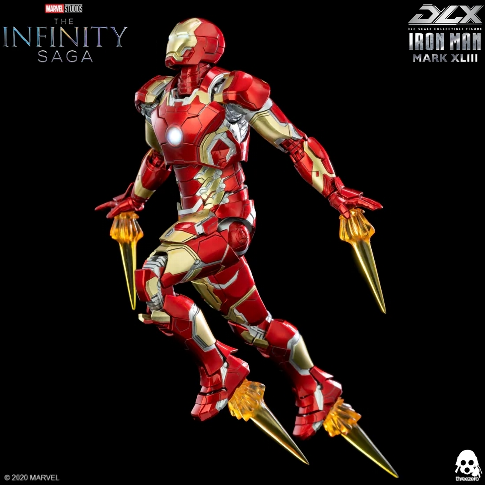 Avengers: Infinity Saga – Iron Man Mark XLIII DLX Figure by Threezero