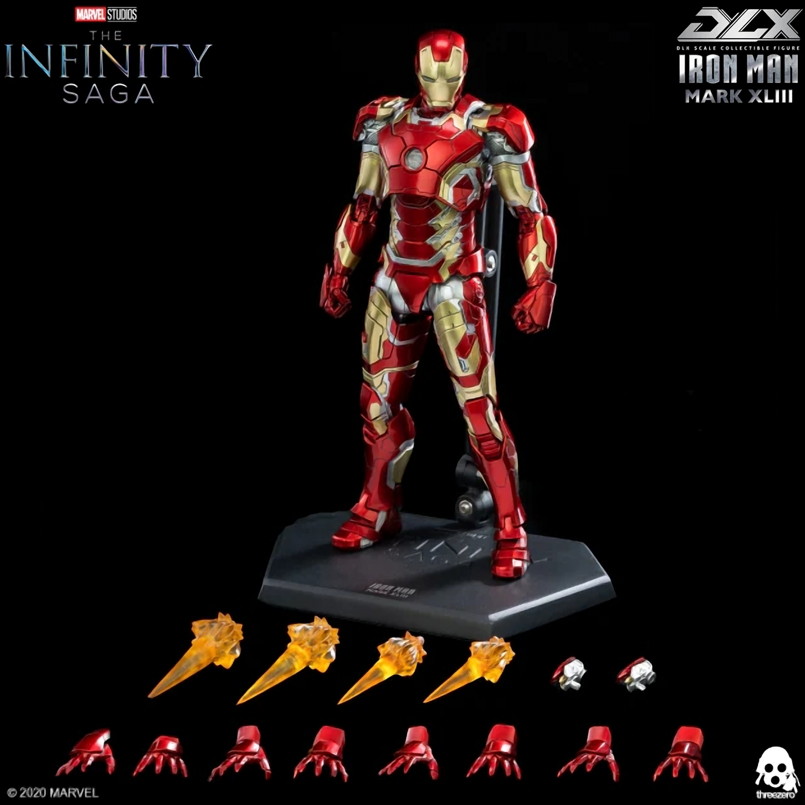 Avengers: Infinity Saga – Iron Man Mark XLIII DLX Figure by Threezero