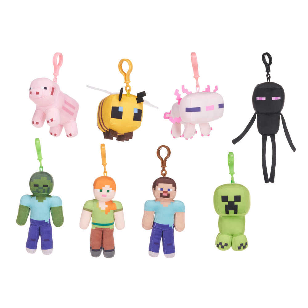 Minecraft Plush Keychain – Assorted Characters (12 cm)