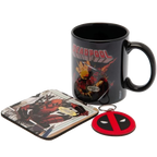 Deadpool - Coffee Mug Coaster and Keychain Gift Set