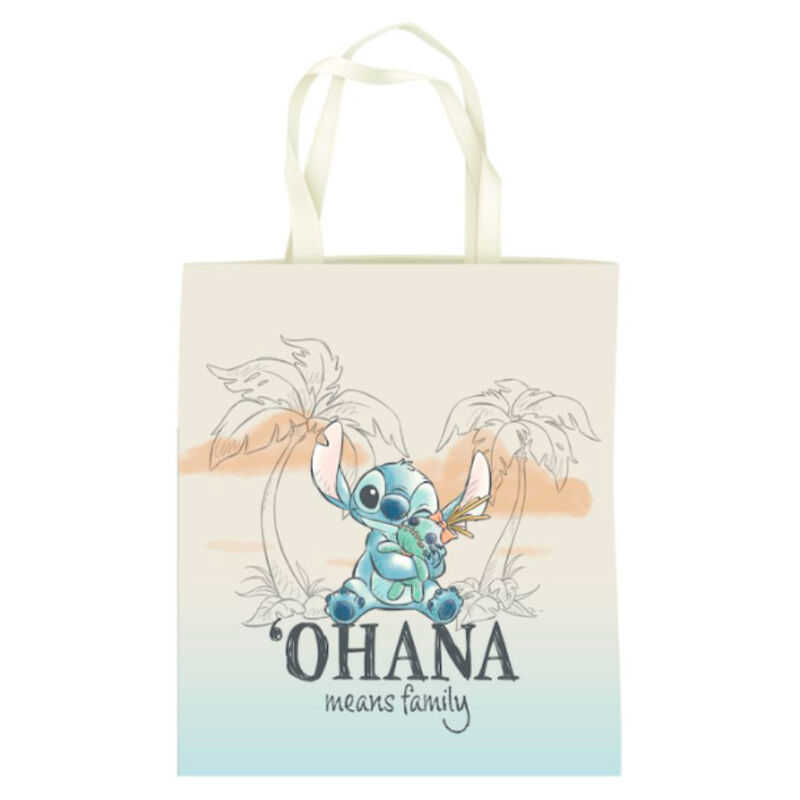 Disney Stitch "Ohana Means Family" Tote Bag