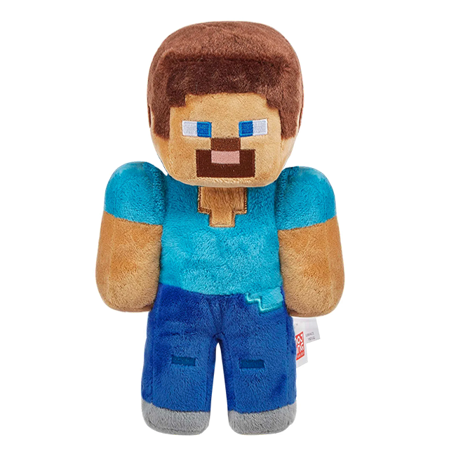 Minecraft Character Plush Collection – Steve, Alex, Creeper, Zombie & Enderman